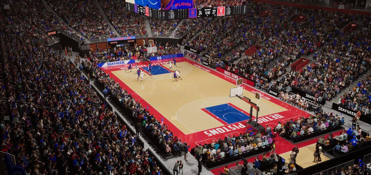 Little Caesars Arena - Section Mezzanine 5 Seat View