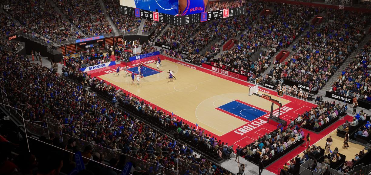 Little Caesars Arena - Section Mezzanine 6 Seat View