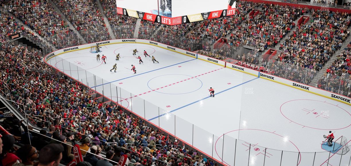 Little Caesars Arena - Section Mezzanine 6 Seat View