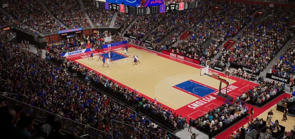 Little Caesars Arena - Section Mezzanine 6 Seat View