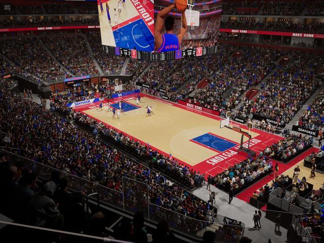 Little Caesars Arena - Section Mezzanine 6 Seat View