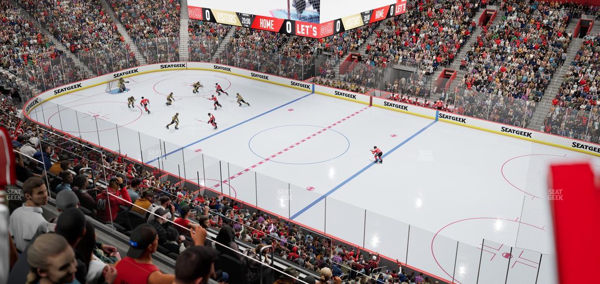 Little Caesars Arena - Section Mezzanine 7 Seat View