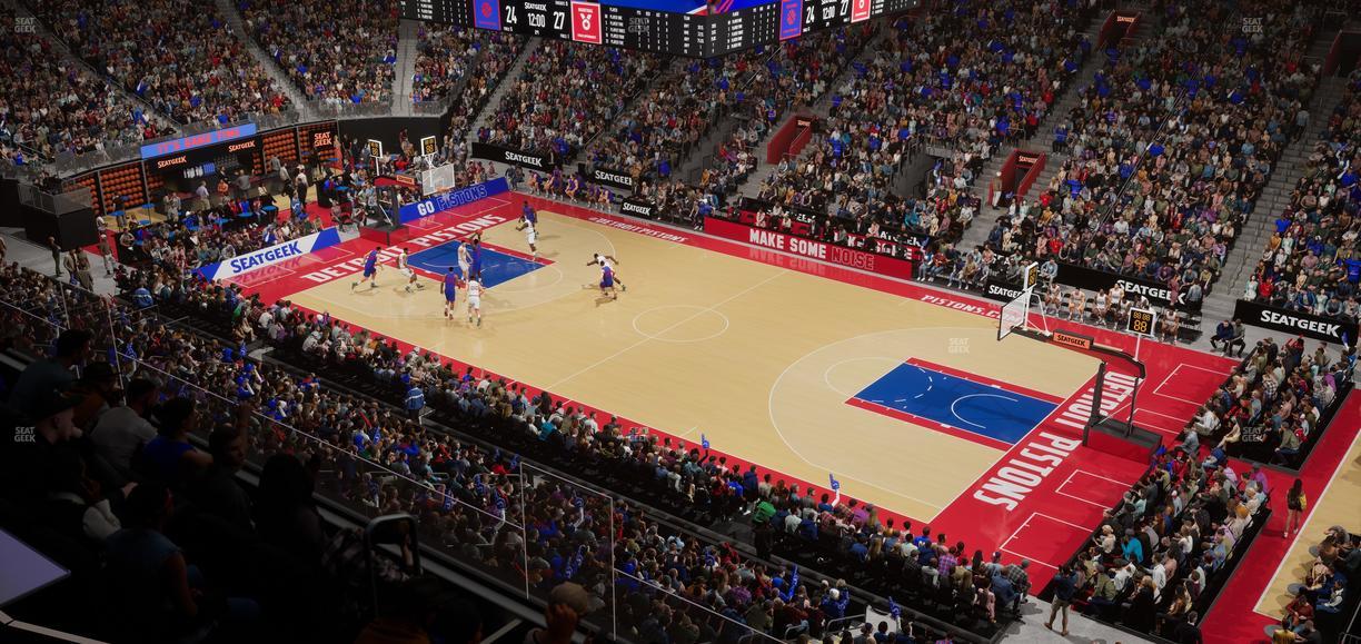 Little Caesars Arena - Section Mezzanine 7 Seat View