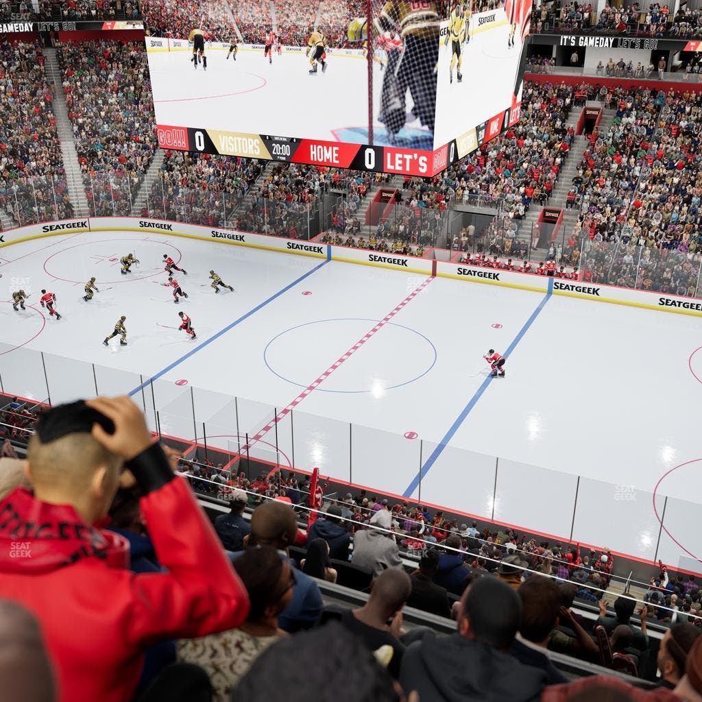 Little Caesars Arena - Section Mezzanine 8 Seat View