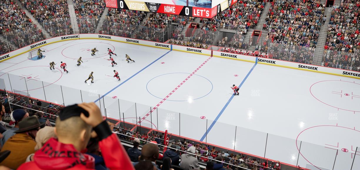 Little Caesars Arena - Section Mezzanine 8 Seat View