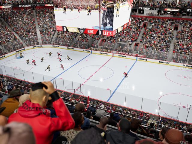 Little Caesars Arena - Section Mezzanine 8 Seat View