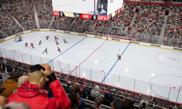 Little Caesars Arena - Section Mezzanine 8 Seat View