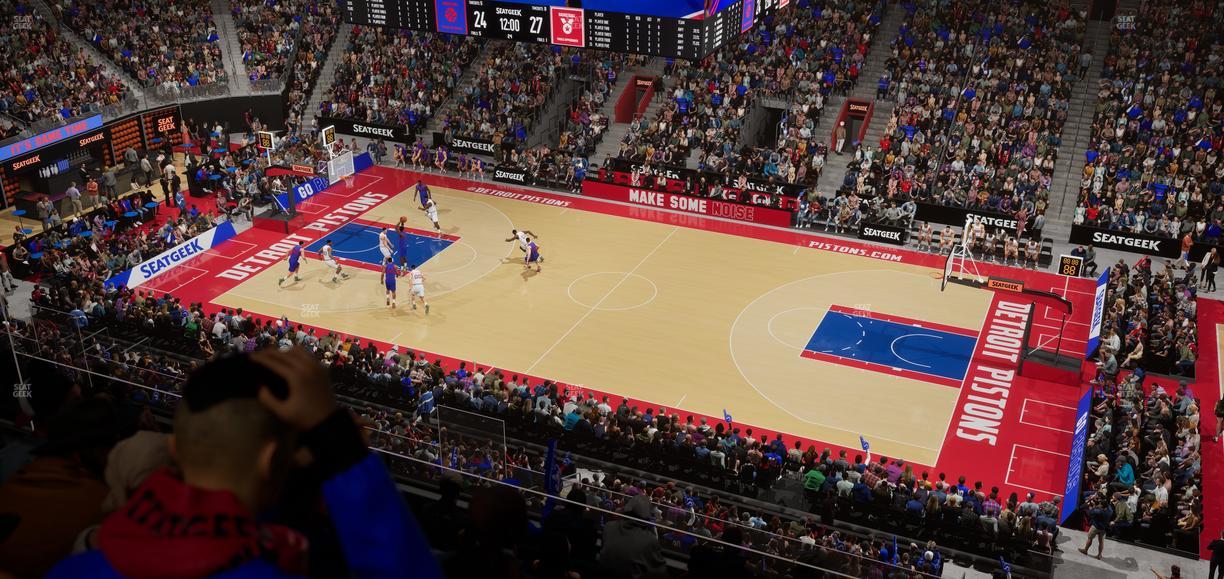 Little Caesars Arena - Section Mezzanine 8 Seat View