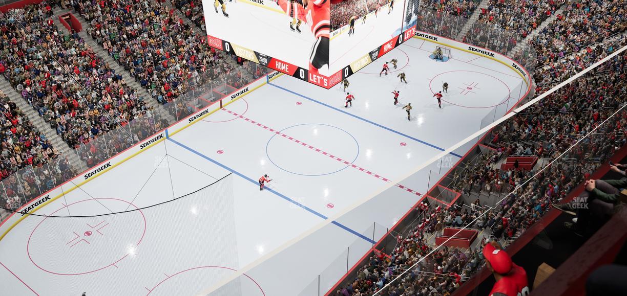 Little Caesars Arena - Section Upper Gondola 19 Seat View