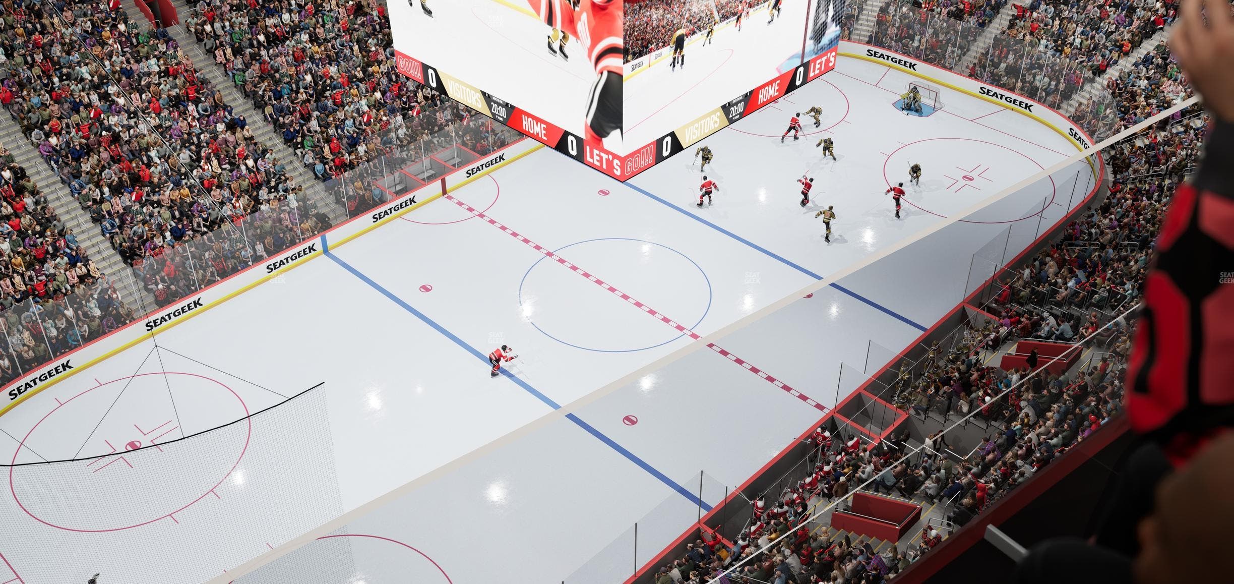 Little Caesars Arena - Section Upper Gondola 20 Seat View