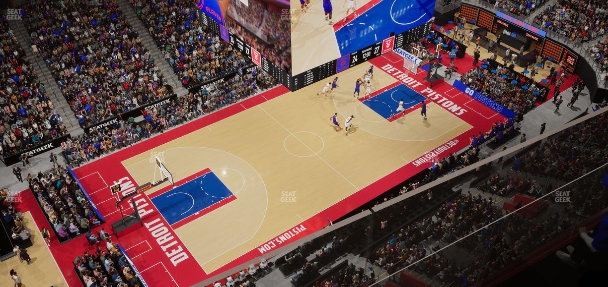 Little Caesars Arena - Section Upper Gondola 21 Seat View