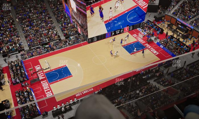 Little Caesars Arena - Section Upper Gondola 22 Seat View