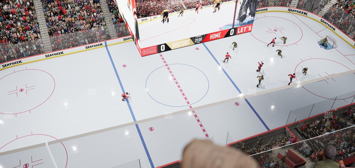 Little Caesars Arena - Section Upper Gondola 23 Seat View