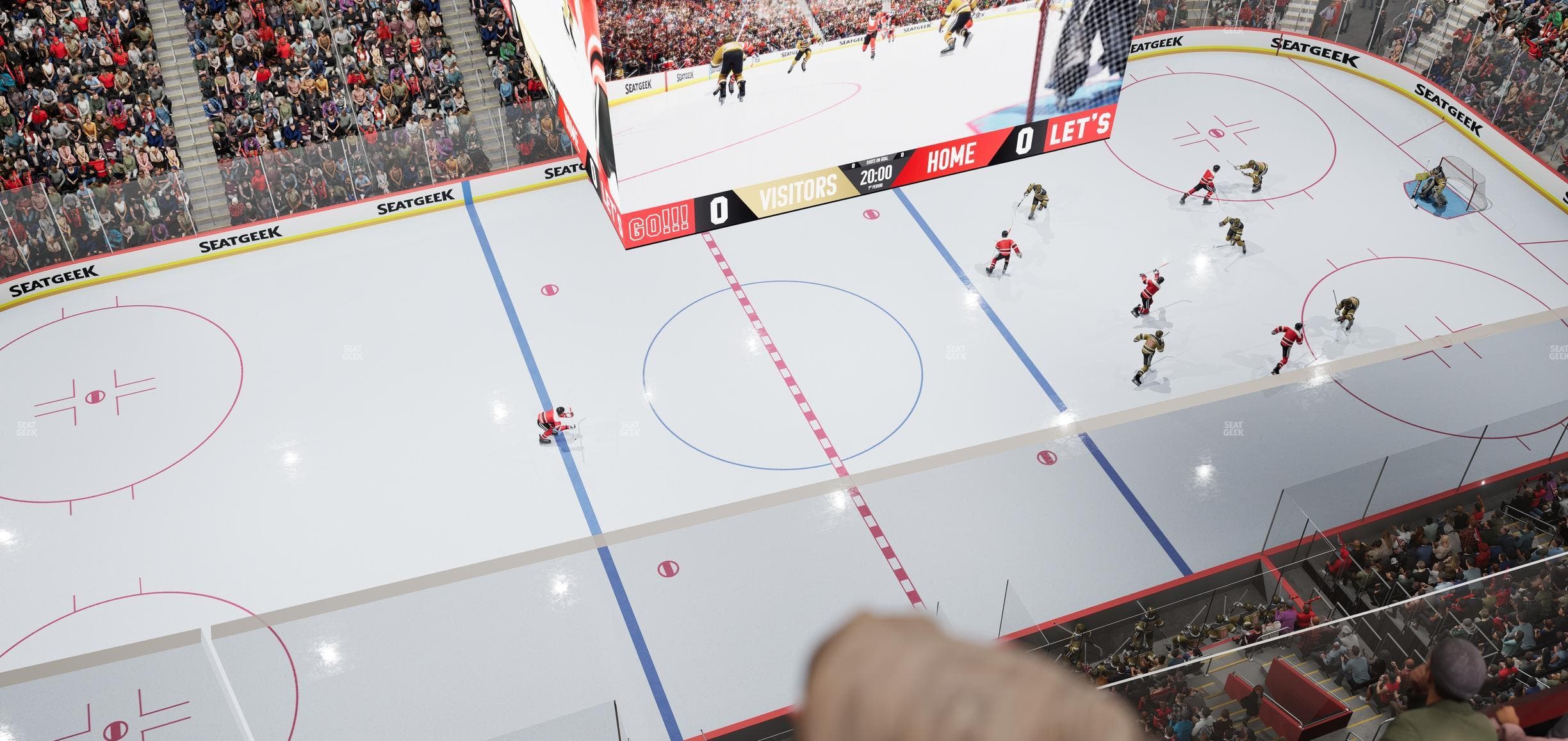 Little Caesars Arena - Section Upper Gondola 23 Seat View