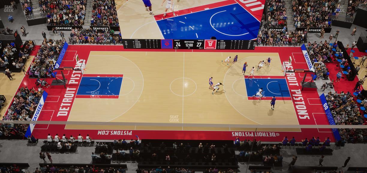 Little Caesars Arena - Section Upper Gondola 25 Seat View
