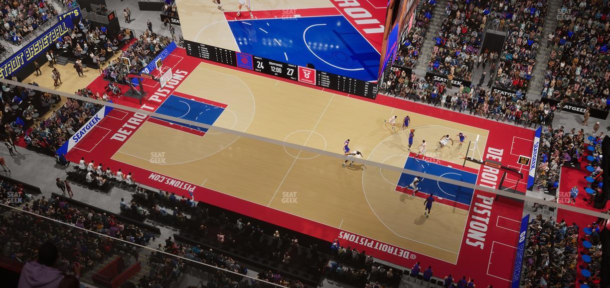 Little Caesars Arena - Section Upper Gondola 27 Seat View