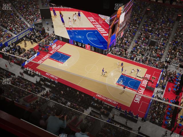 Little Caesars Arena - Section Upper Gondola 28 Seat View