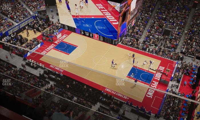 Little Caesars Arena - Section Upper Gondola 28 Seat View