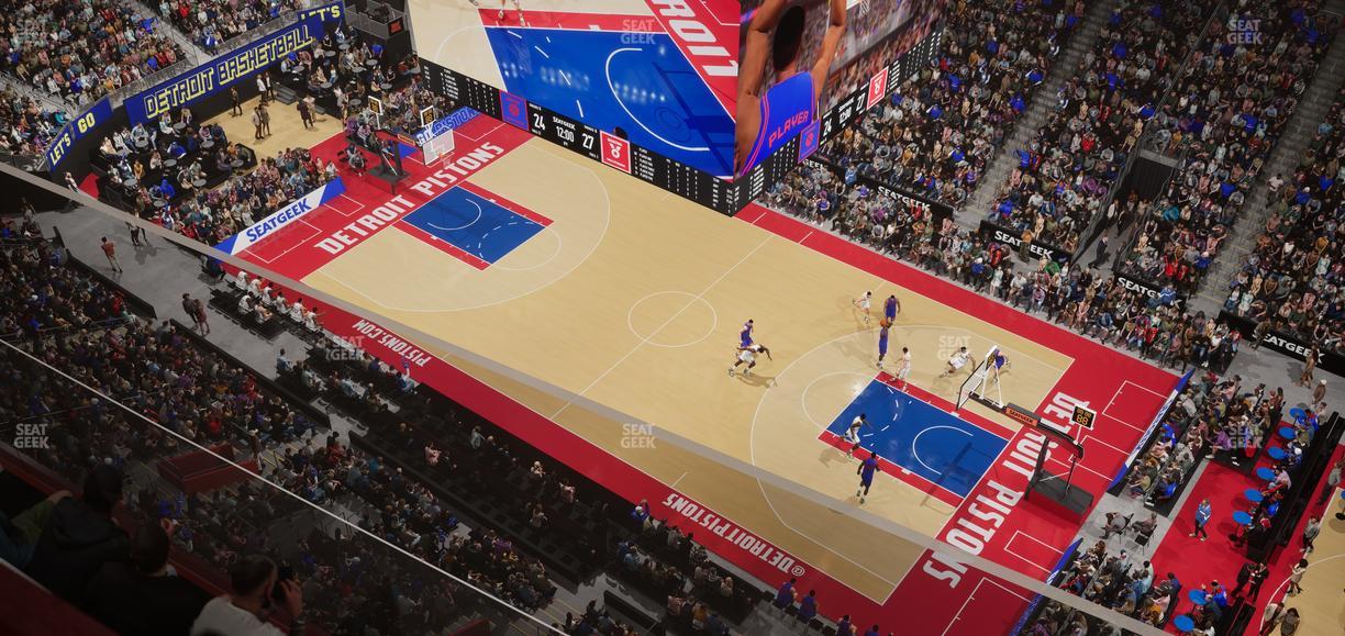 Little Caesars Arena - Section Upper Gondola 29 Seat View