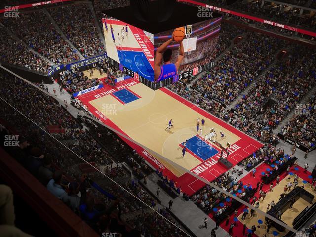 Little Caesars Arena - Section Upper Gondola 31 Seat View