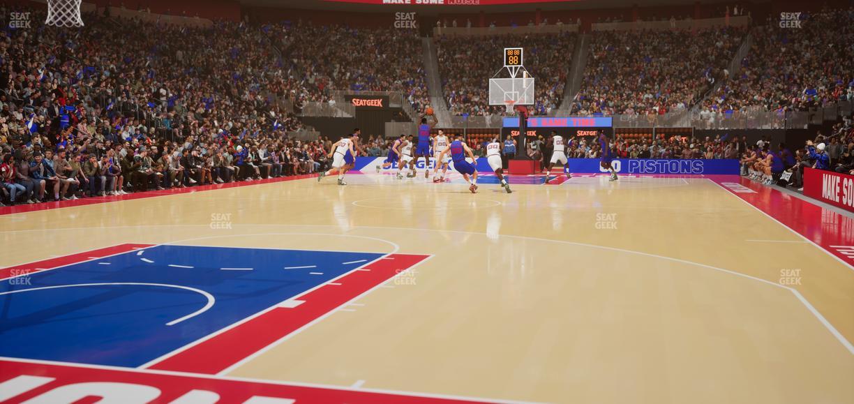 Little Caesars Arena - Section Vip A Seat View