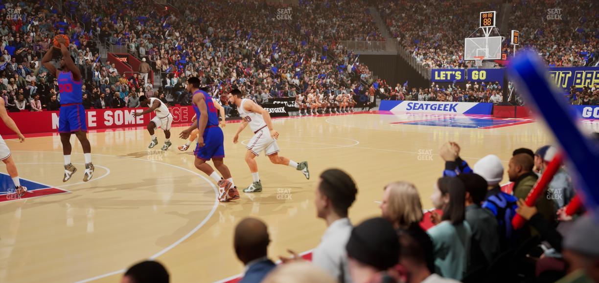 Little Caesars Arena - Section Vip D Seat View