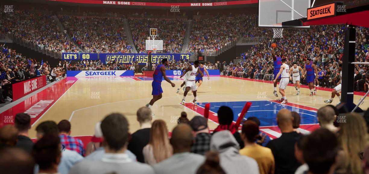 Little Caesars Arena - Section Vip F Seat View