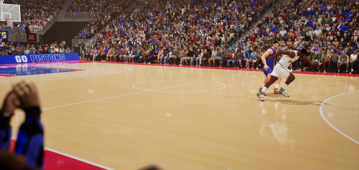 Little Caesars Arena - Section Vip Ff Seat View