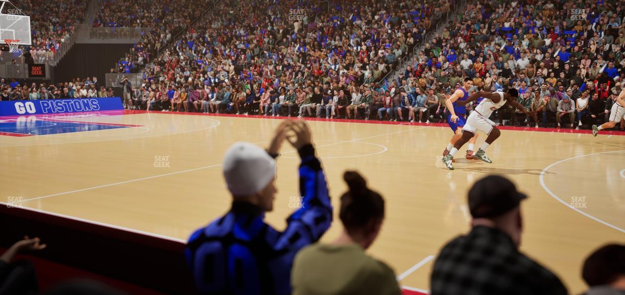 Little Caesars Arena - Section Vip Ff Seat View