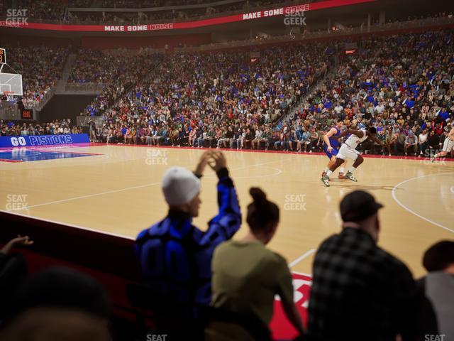 Little Caesars Arena - Section Vip Ff Seat View