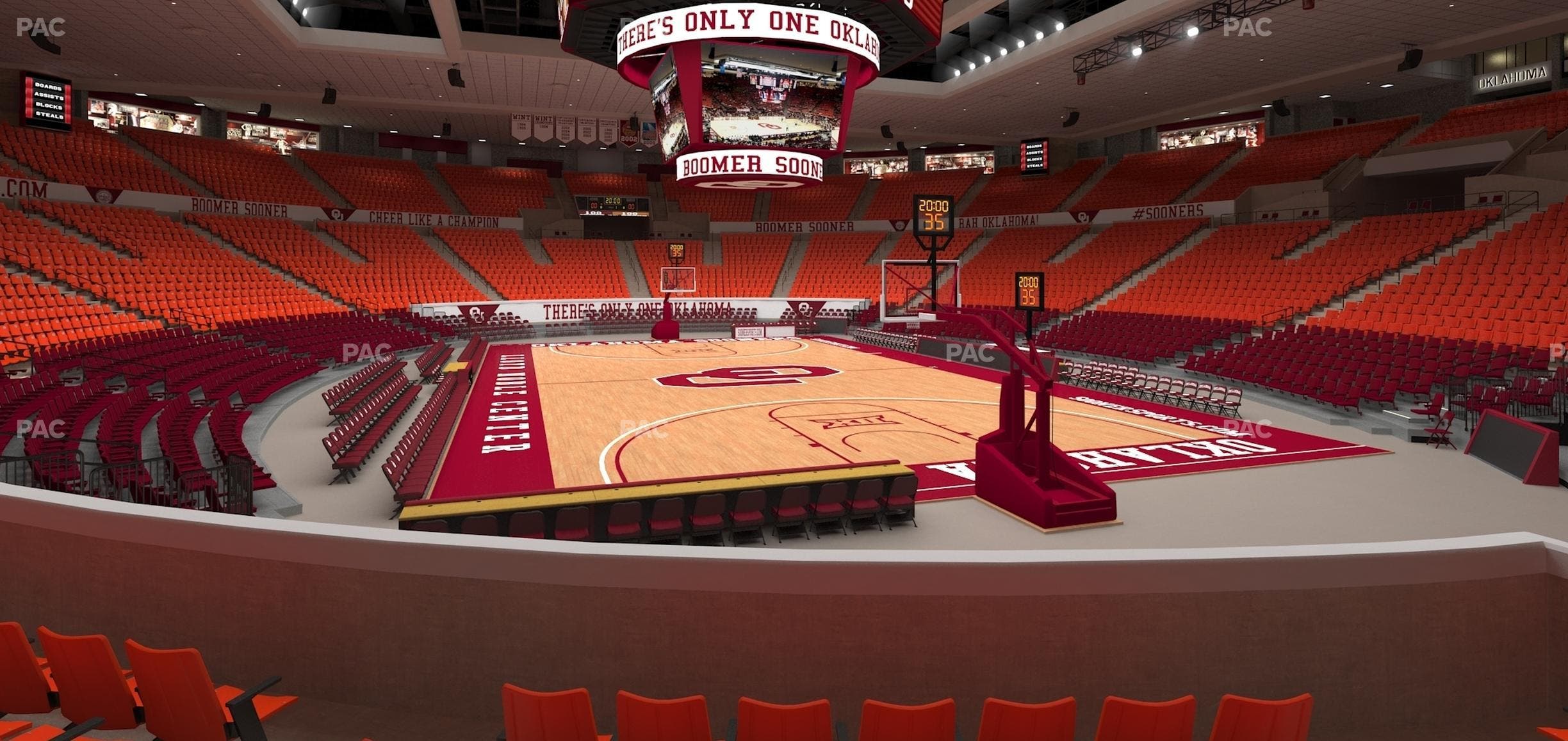 Lloyd Noble Center - Section 102 Seat View