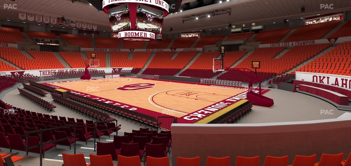 Lloyd Noble Center - Section 104 Seat View