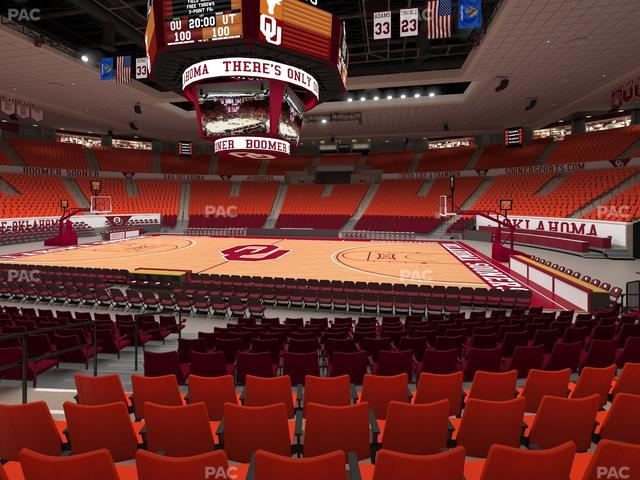 Lloyd Noble Center - Section 106 Seat View