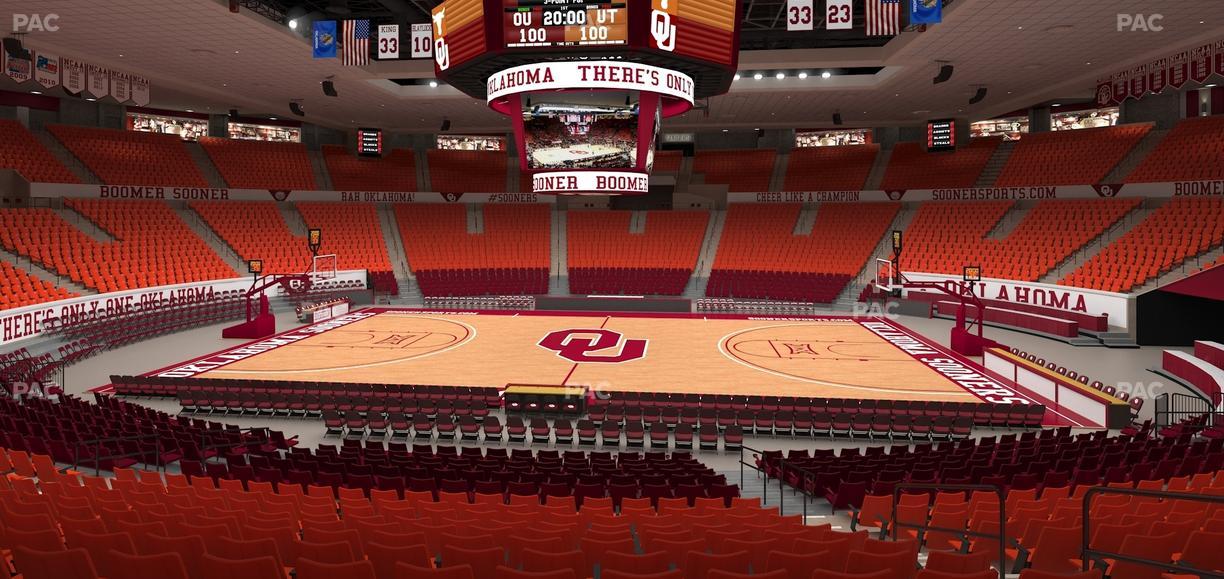 Lloyd Noble Center - Section 107 Seat View