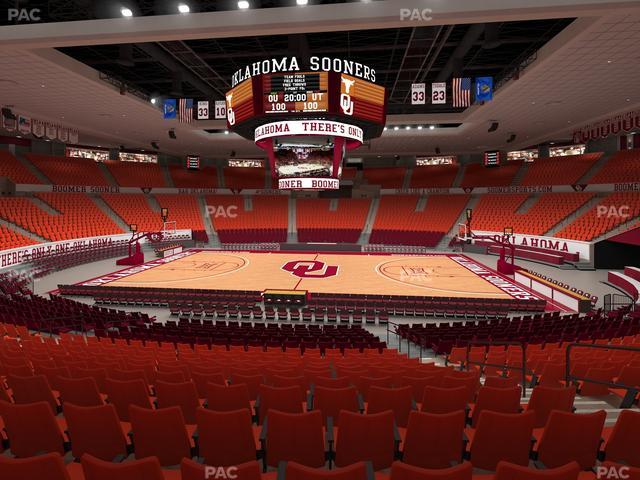 Lloyd Noble Center - Section 107 Seat View