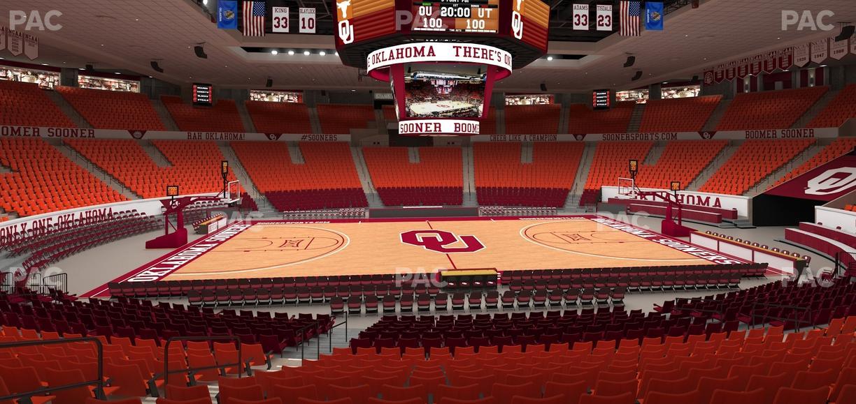Lloyd Noble Center - Section 108 Seat View
