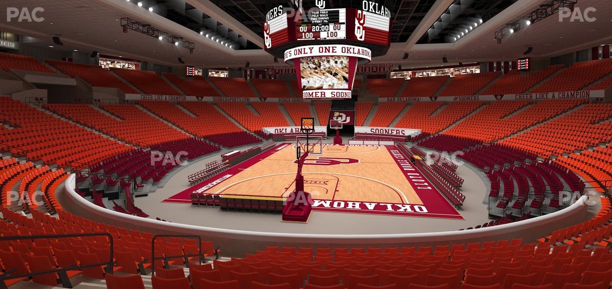 Lloyd Noble Center - Section 114 Seat View