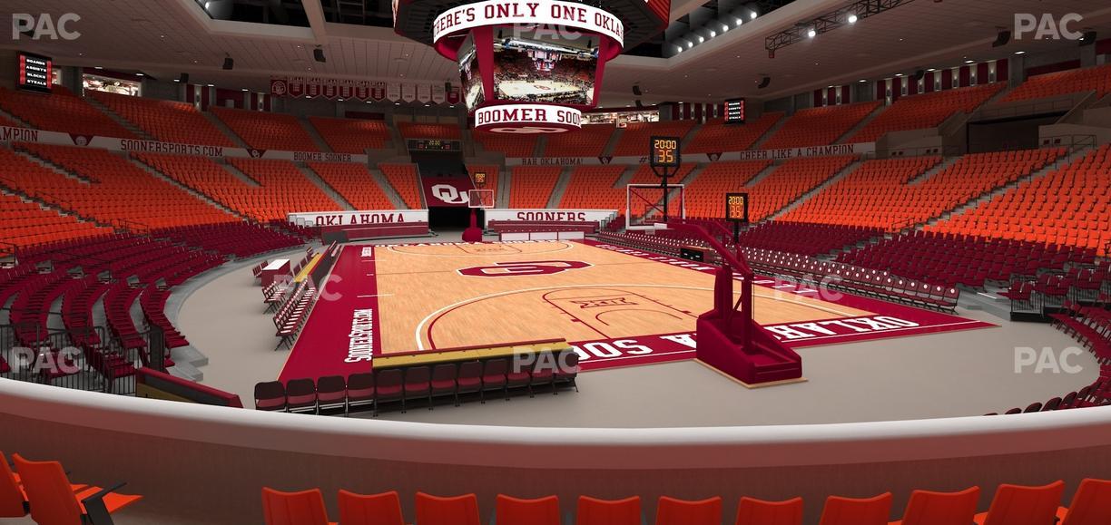 Lloyd Noble Center - Section 116 Seat View