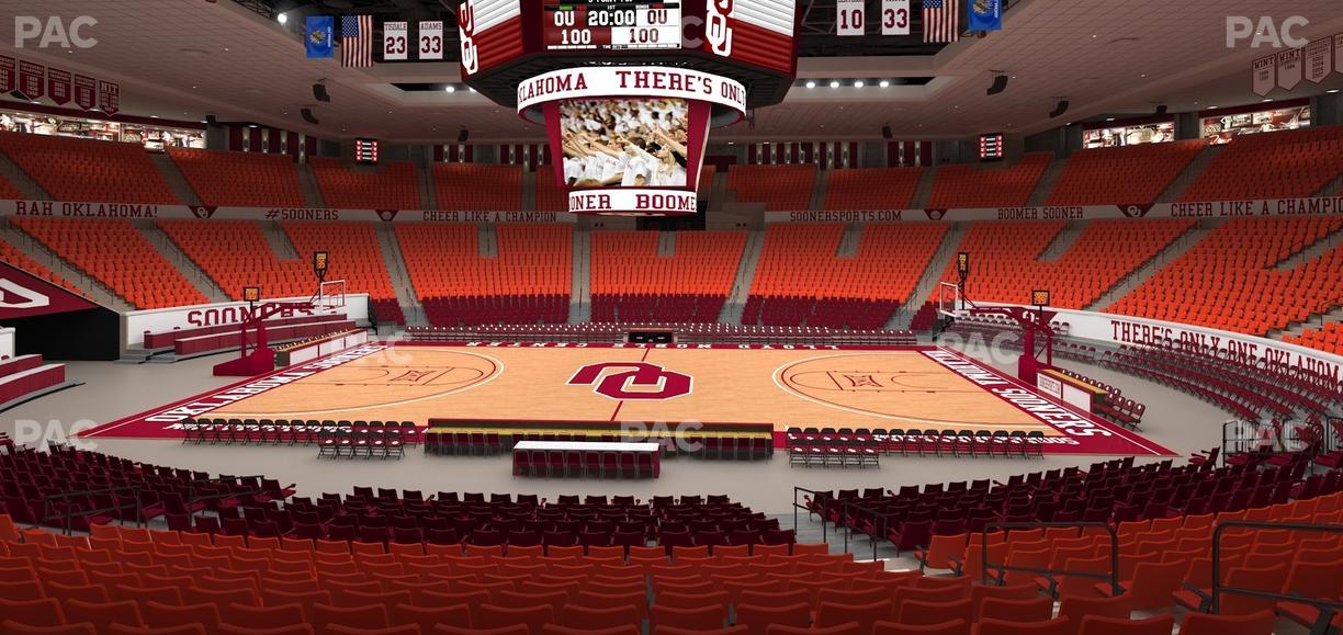 Lloyd Noble Center - Section 121 Seat View