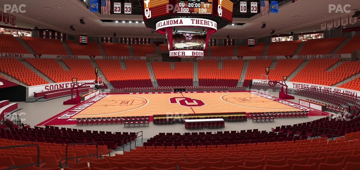 Lloyd Noble Center - Section 122 Seat View