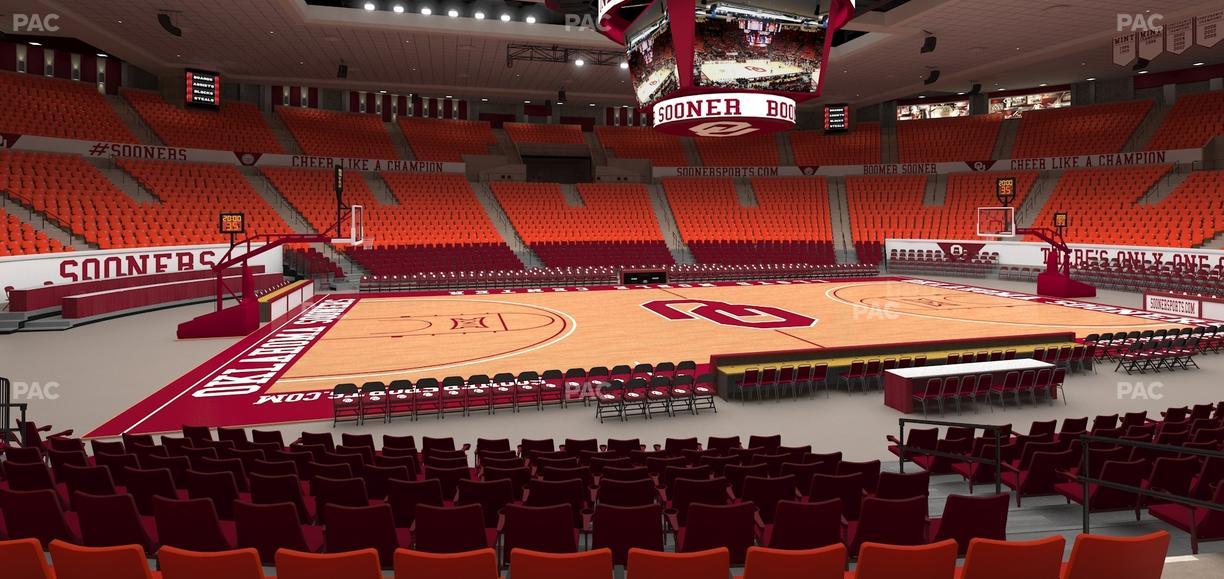 Lloyd Noble Center - Section 123 Seat View