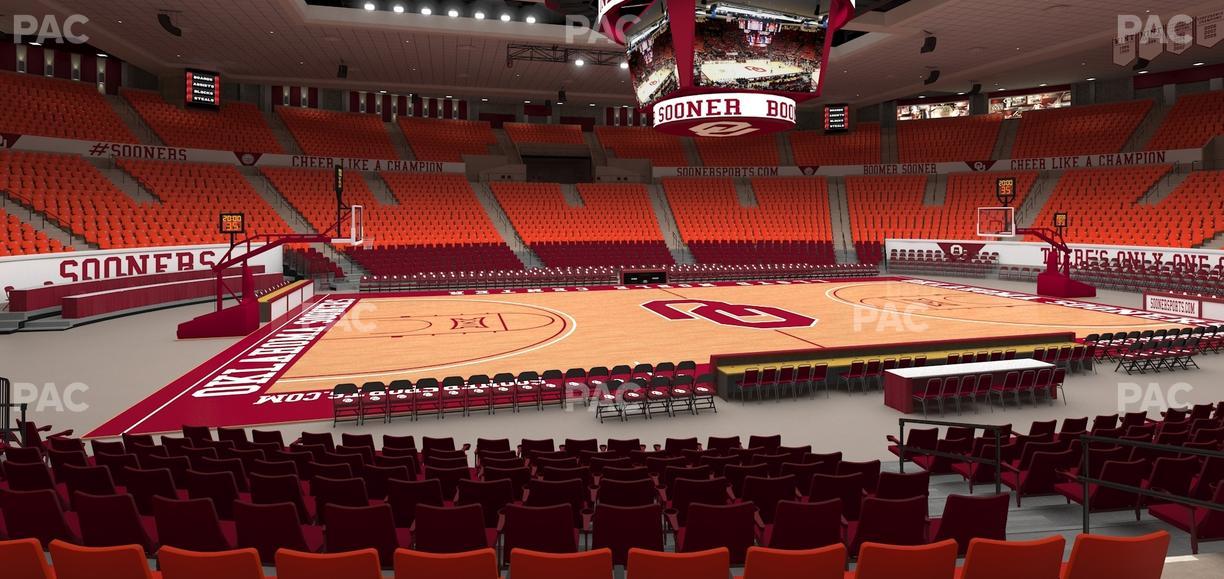 Lloyd Noble Center - Section 123 Seat View