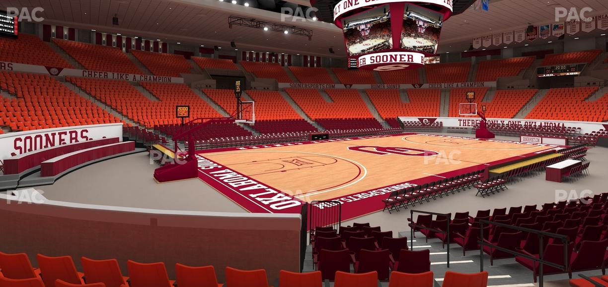 Lloyd Noble Center - Section 125 Seat View