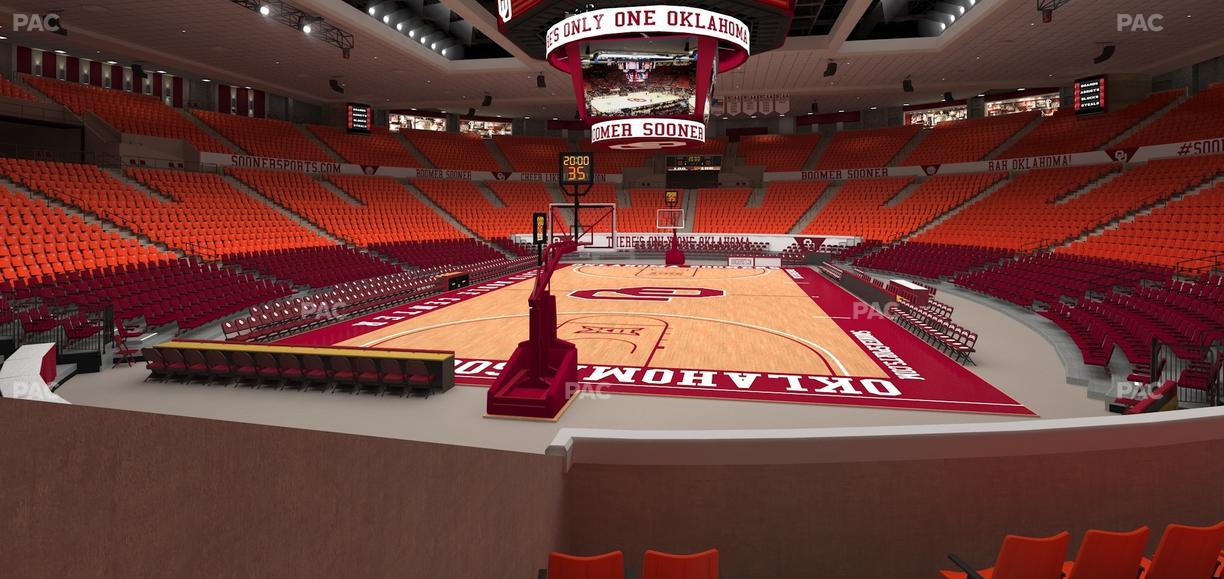 Lloyd Noble Center - Section 128 Seat View