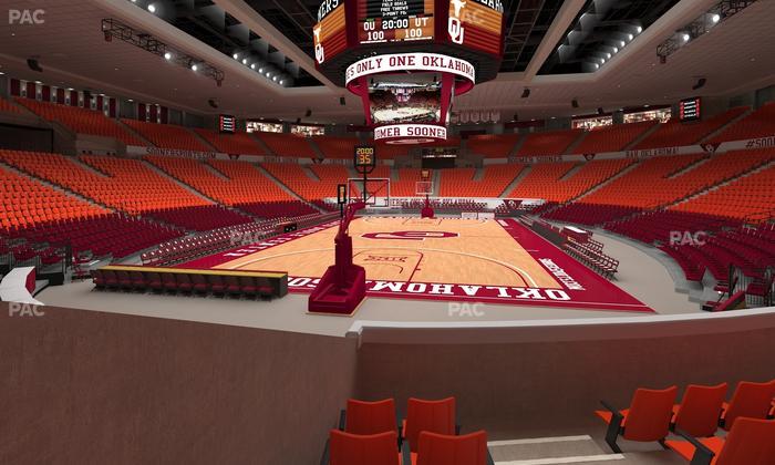 Lloyd Noble Center - Section 128 Seat View