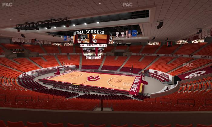 Lloyd Noble Center - Section 205 Seat View