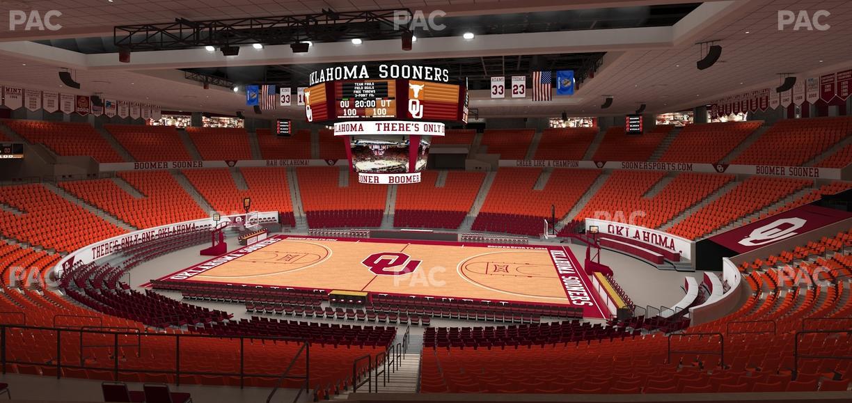 Lloyd Noble Center - Section 206 Seat View