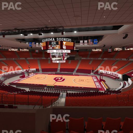 Lloyd Noble Center - Section 206 Seat View