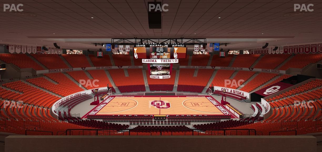 Lloyd Noble Center - Section 207 Seat View