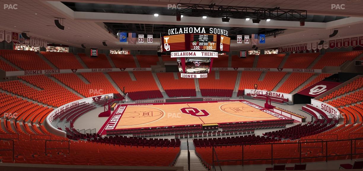 Lloyd Noble Center - Section 208 Seat View